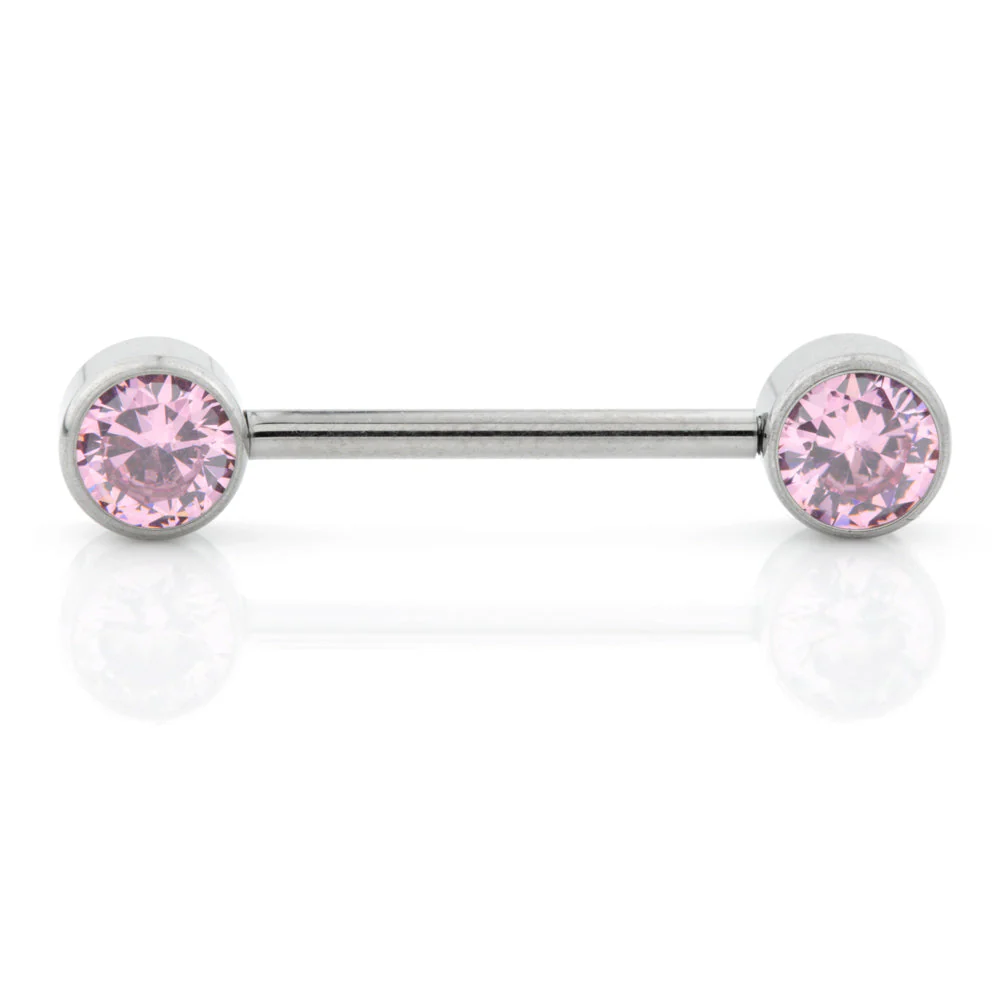 Ti Internal Forward Facing Double Jewelled Disk Barbell 1.6mm - Image 3
