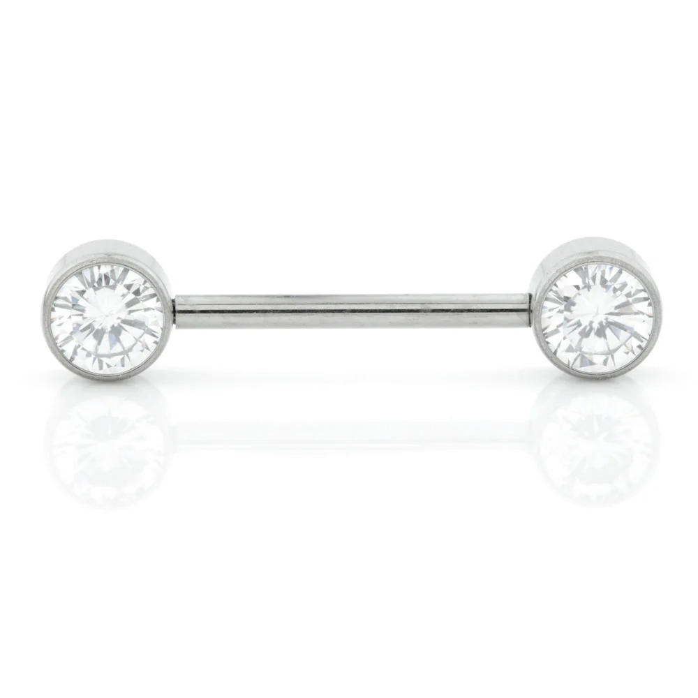 Ti Internal Forward Facing Double Jewelled Disk Barbell 1.6mm - Image 4