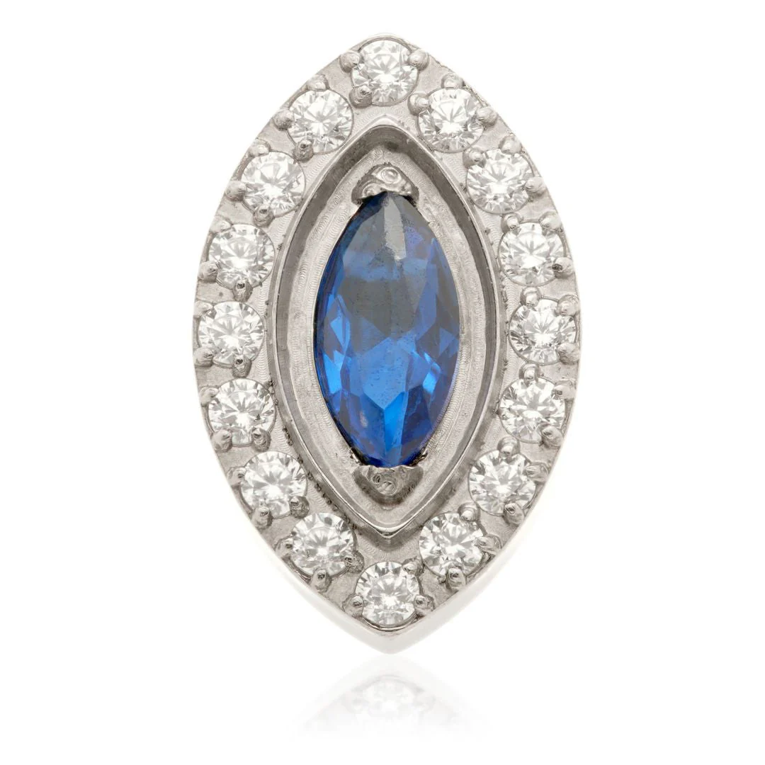 Ti Internal Gem Surrounded Marquise Attachment