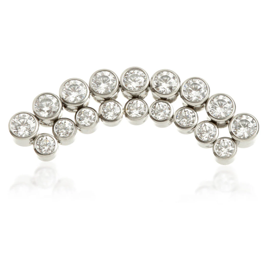 Ti Internal Jewelled Double Bezel Crescent Attachment
