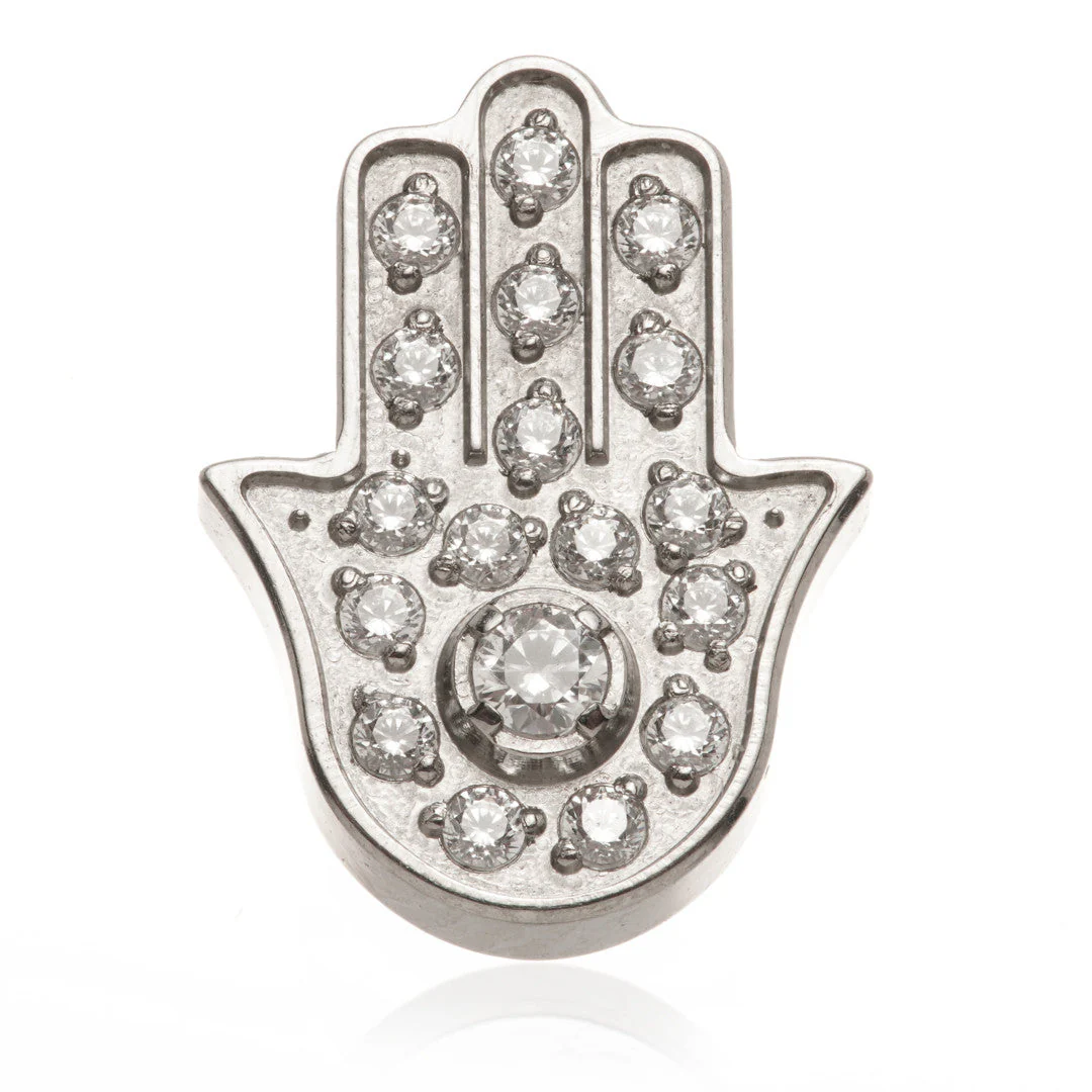 Ti Internal Jewelled Hamsa Hand Attachment