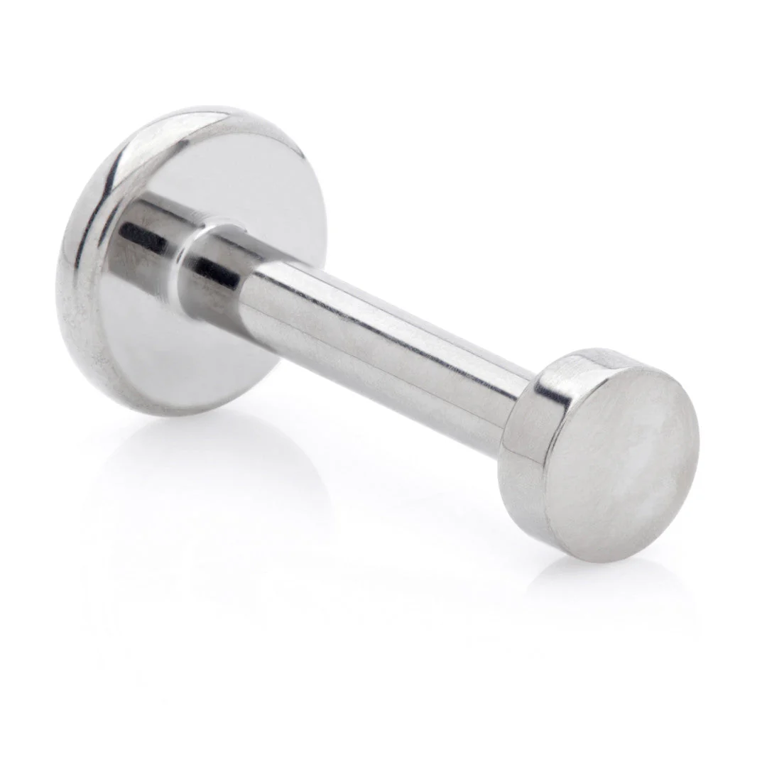 Ti Internal Micro Labret with Thick Flat Disk Attachment