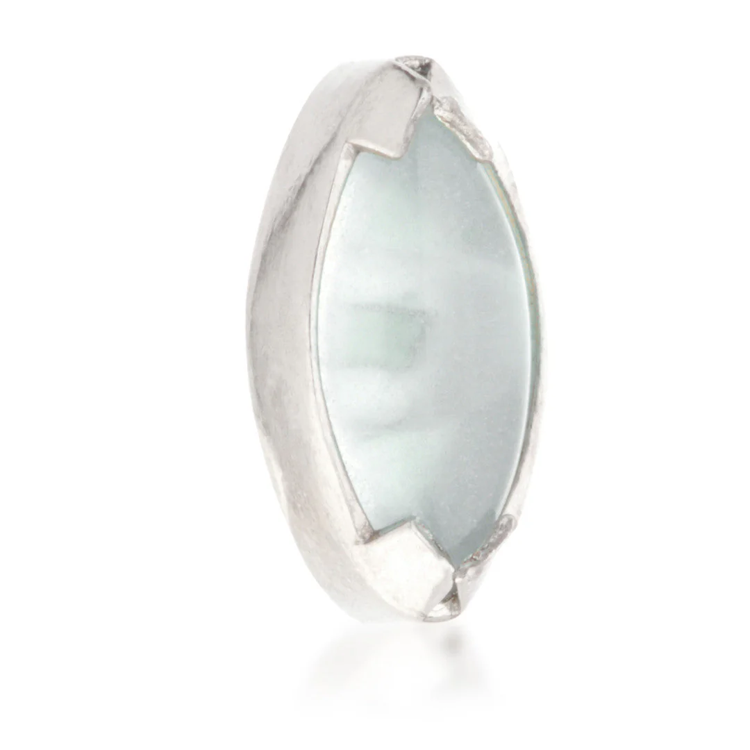 Ti Internal Mini Aquamarine Marquise Attachment
