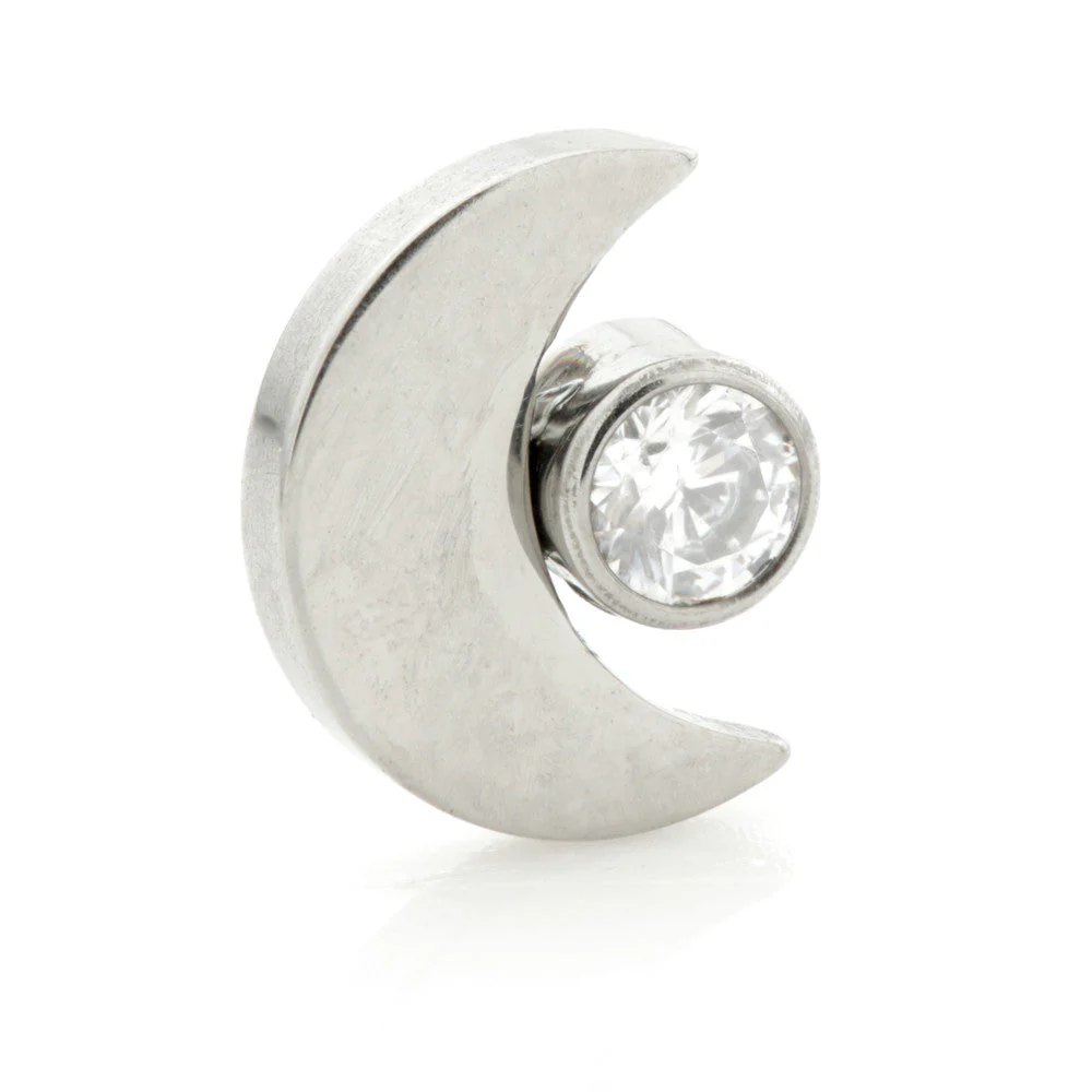 Ti Internal Moon with Gem Attachment
