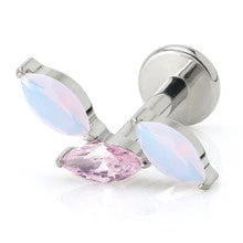 Ti Internal Opal & Gem Marquise Labret - Image 3