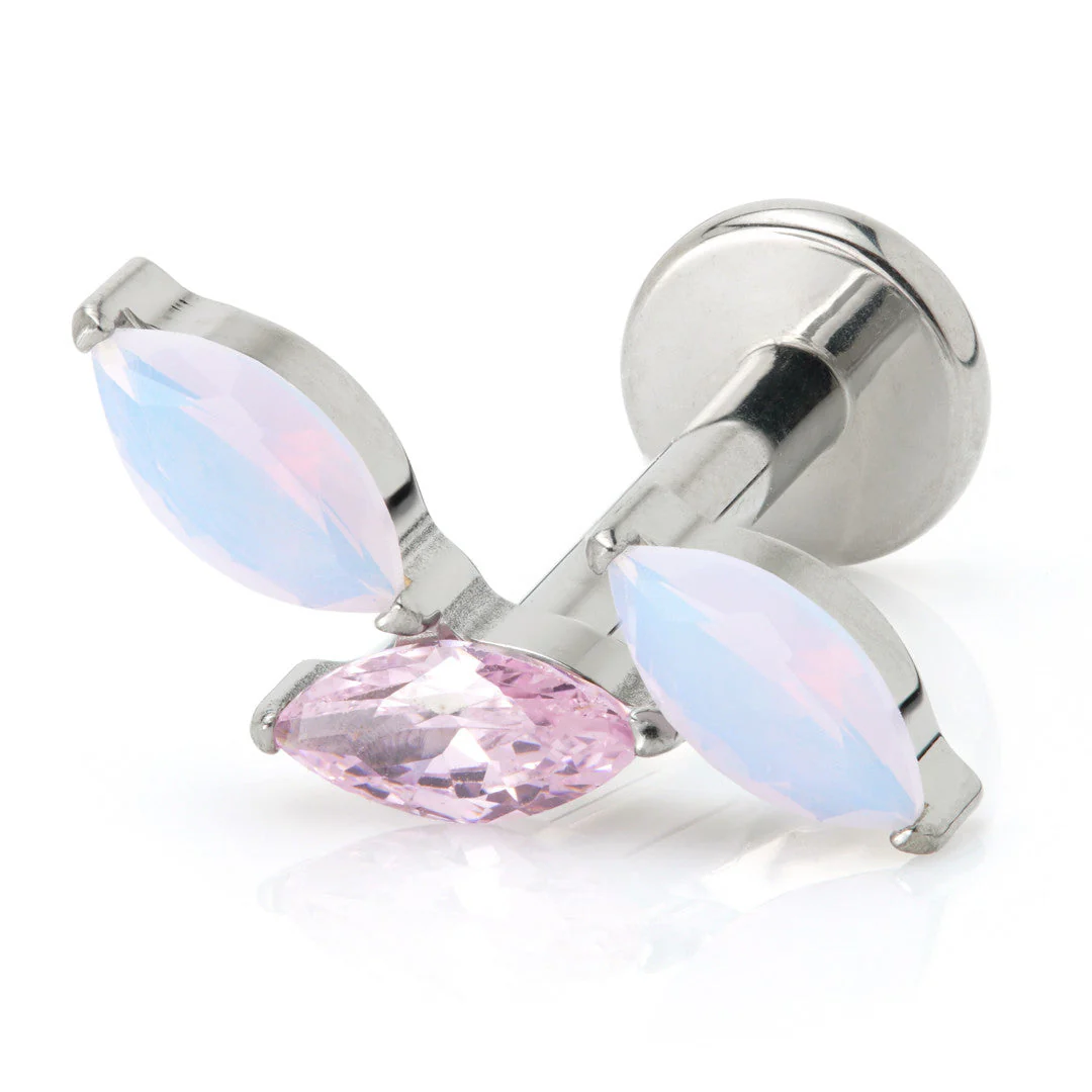 Ti Internal Opal & Gem Marquise Labret - Image 4
