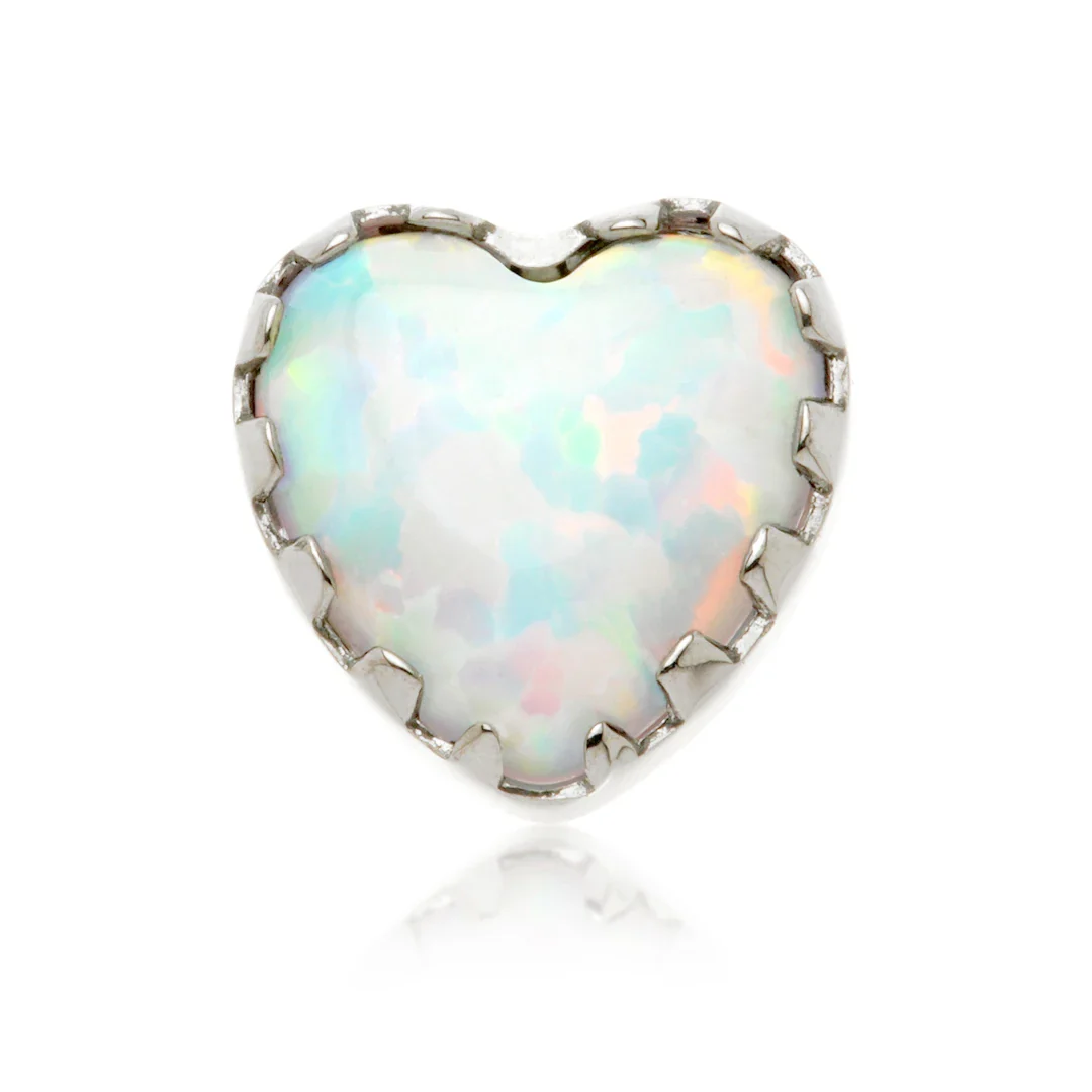Ti Internal Opal Heart Attachment - Image 2