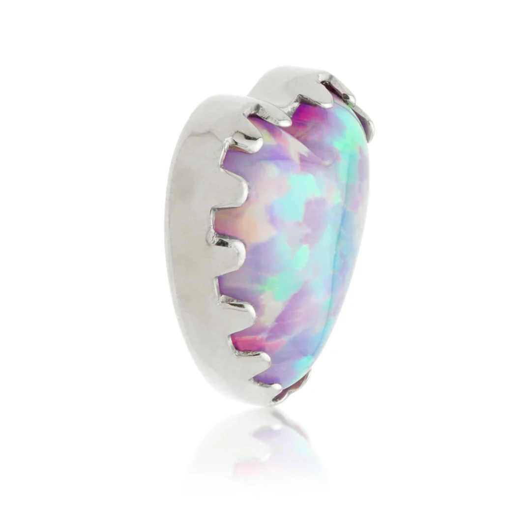 Ti Internal Opal Heart Attachment - Image 3