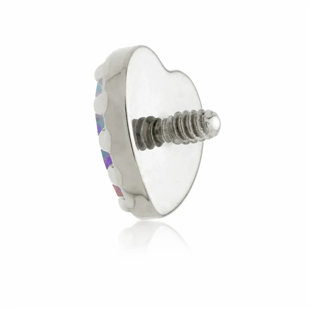 Ti Internal Opal Heart Attachment - Image 5