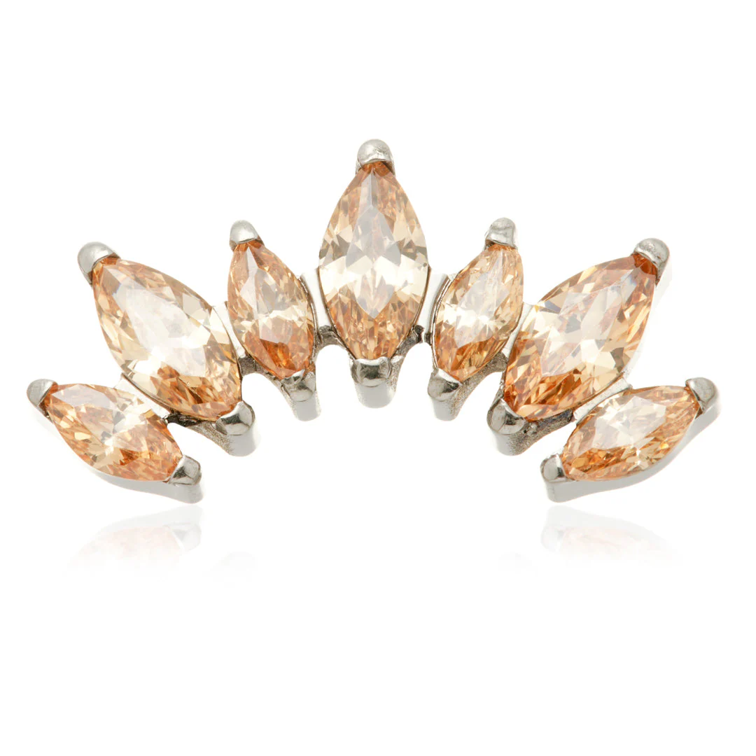 Ti Internal Prong Jewelled Marquise Cluster Attachment - Image 7