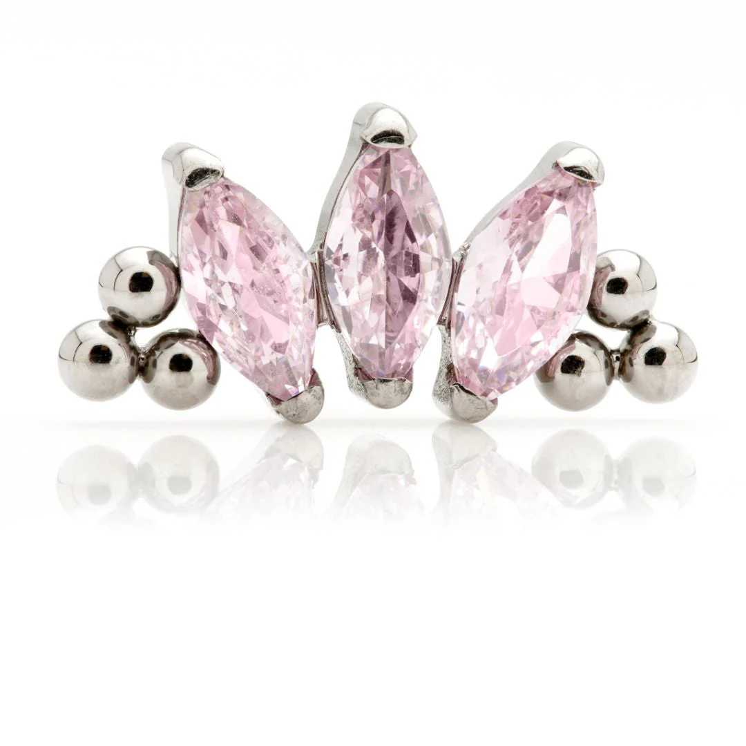 Ti Internal Triple Marquise Beaded Attachment - Image 2