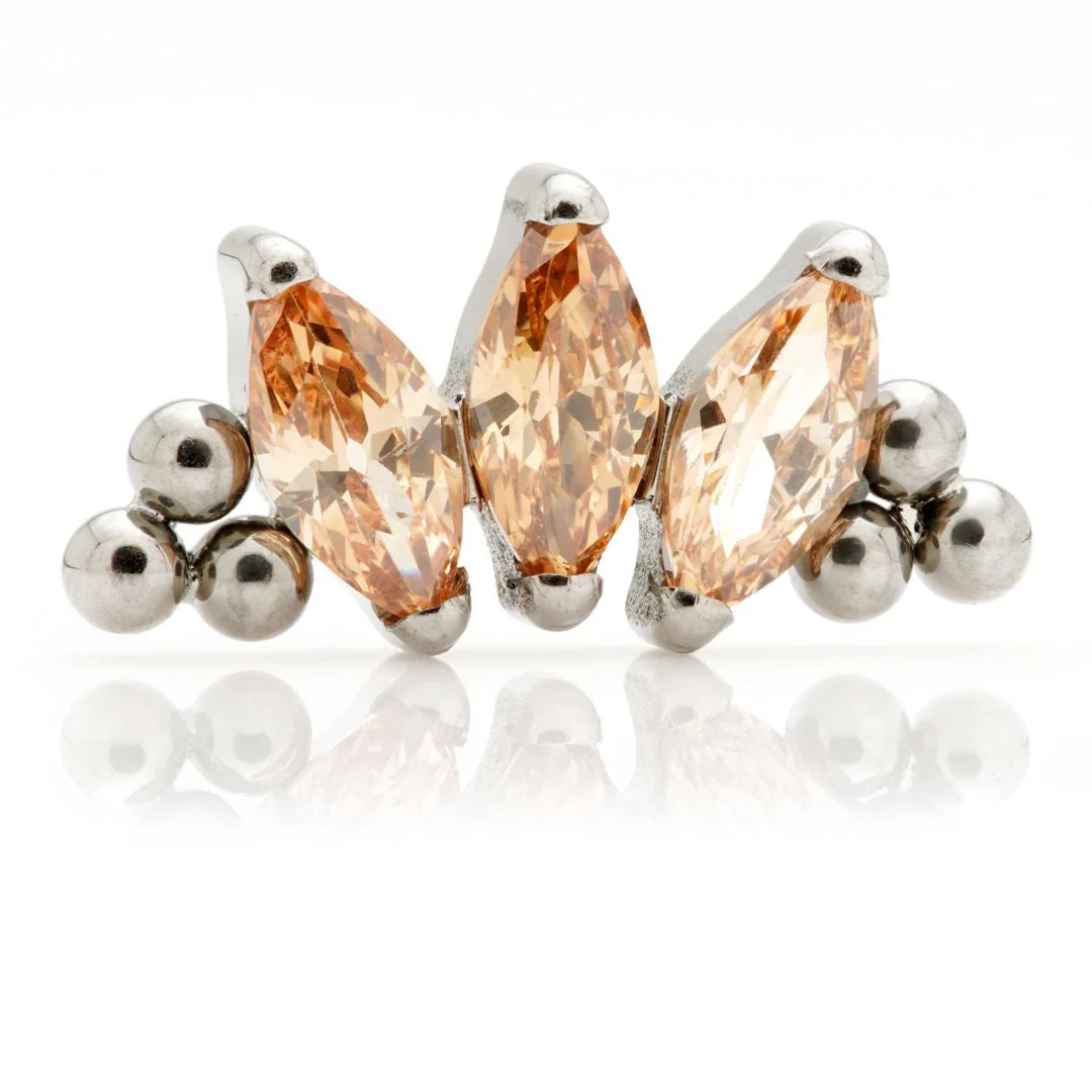 Ti Internal Triple Marquise Beaded Attachment - Image 7