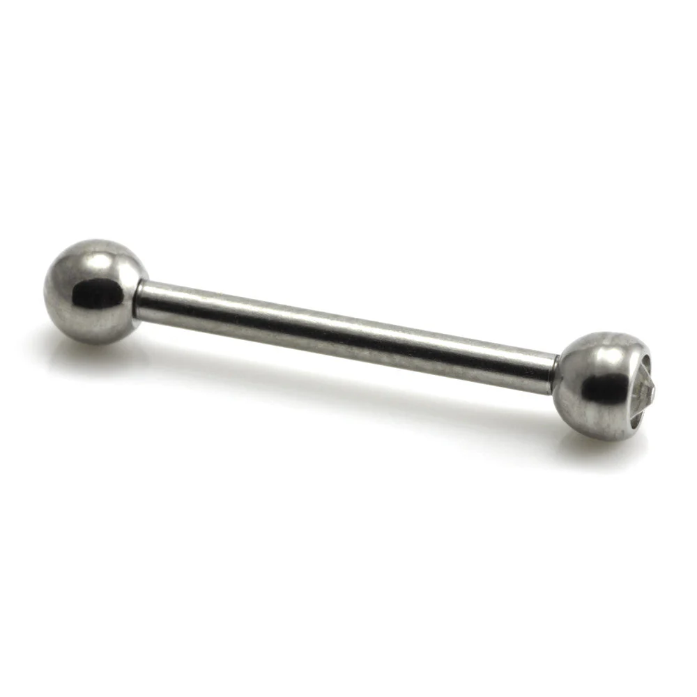 Ti Micro Single Gem Barbell