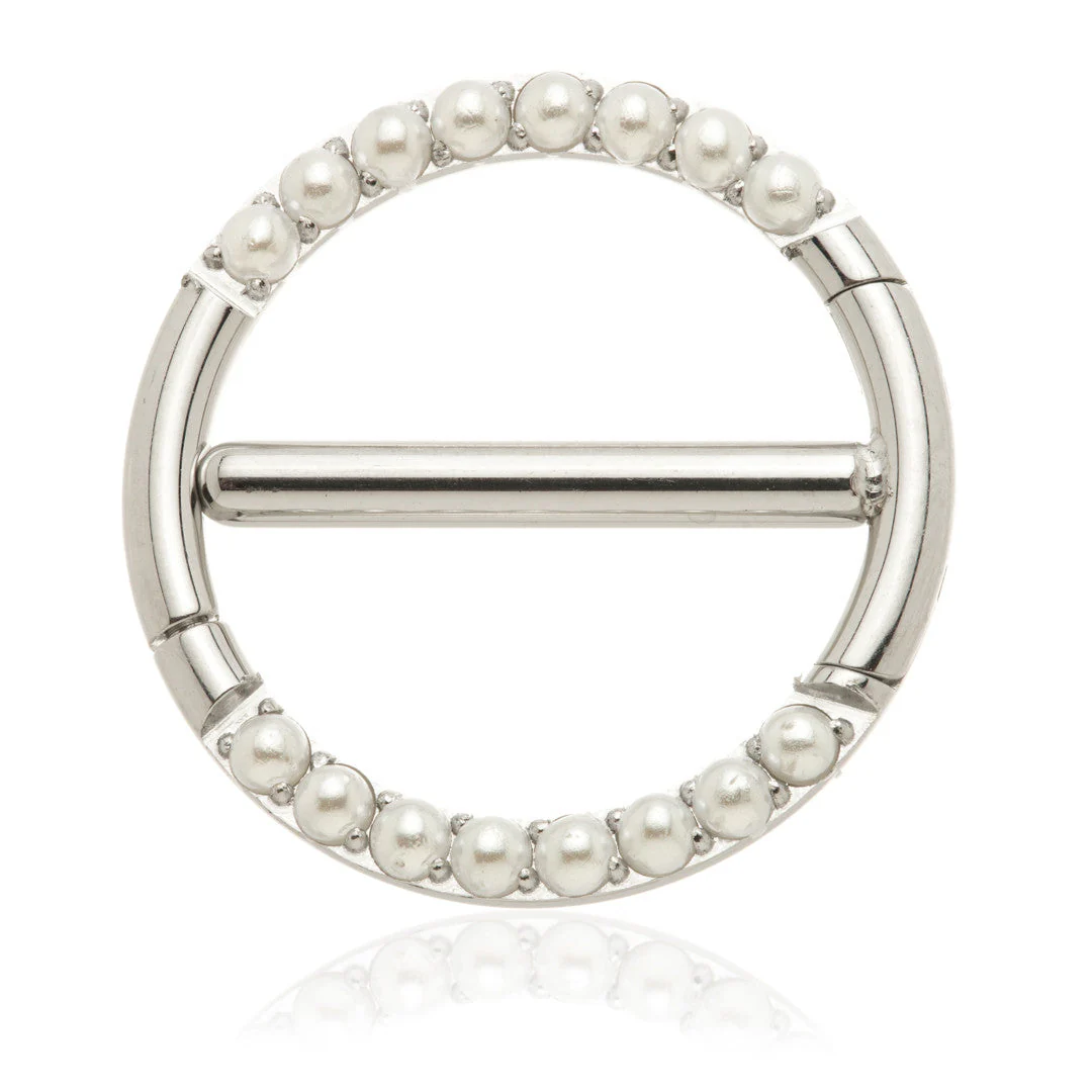 Ti Pearl Double Nipple Clicker