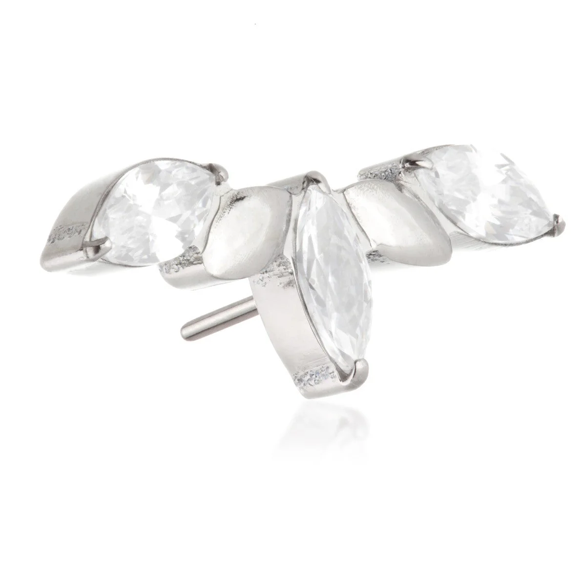 Ti Threadless 5 Jewelled Marquise Cluster Attachment