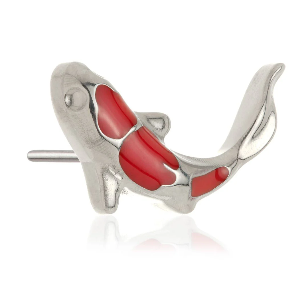 Ti Threadless Enamel Koi Fish Attachment