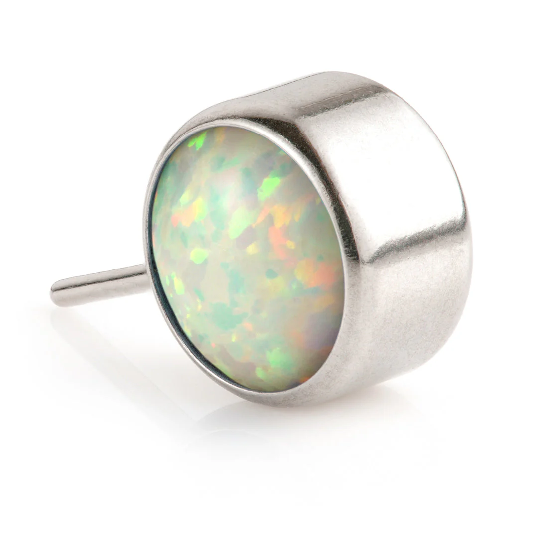 Ti Threadless Forward Facing Single Bezel Opal Attachment - Image 2