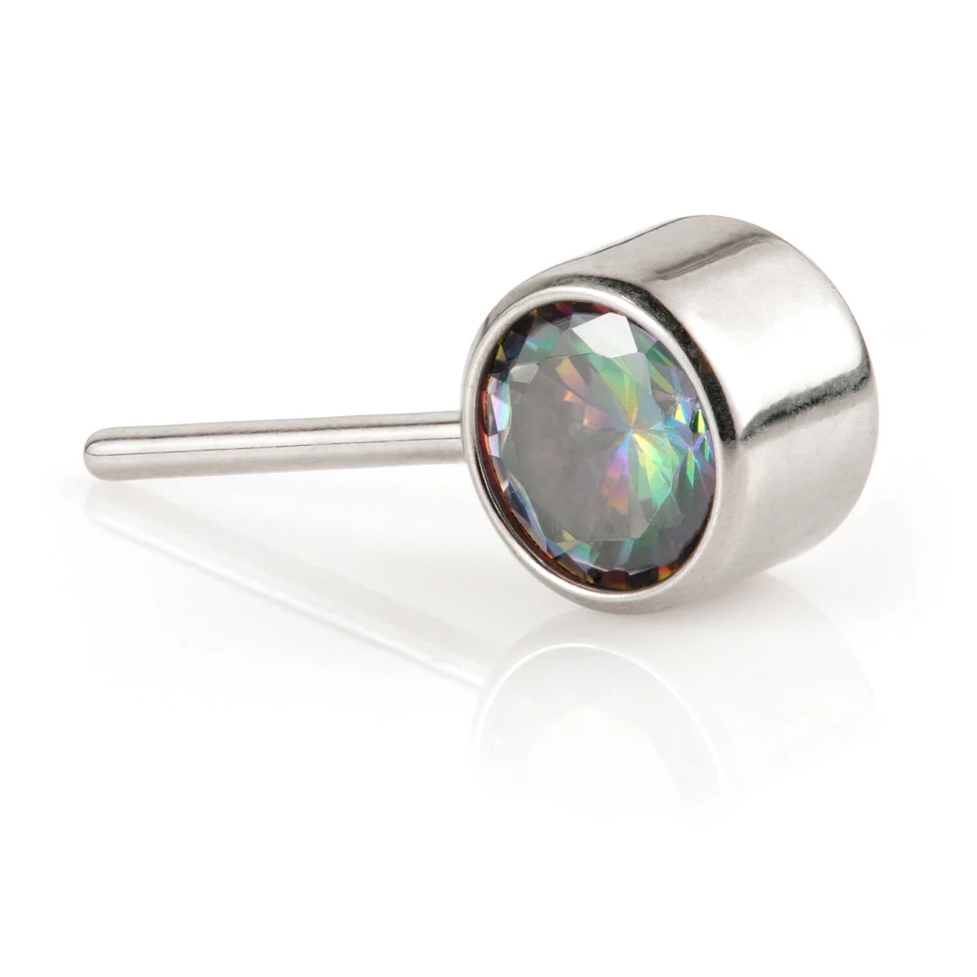 Ti Threadless Forward Facing Single Bezel-Set Attachment - Image 3