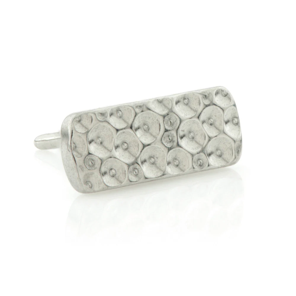 Ti Threadless Hammered Rectangle Attachment