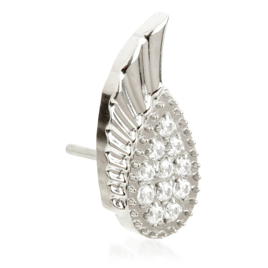 Ti Threadless Jewelled Wing Attachment