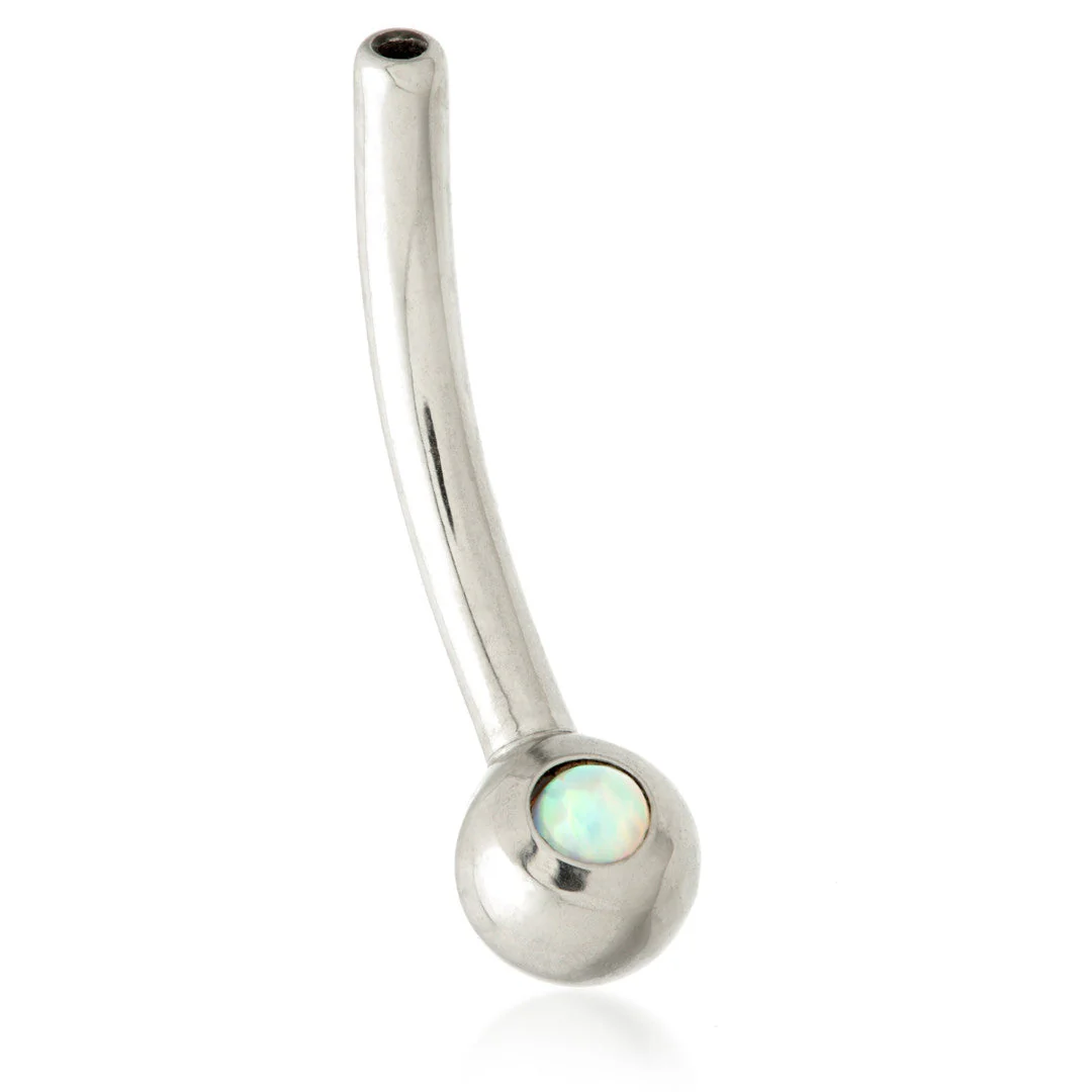 Ti Threadless Micro Banana Stem with Fixed Opal Ball (1.2mm)