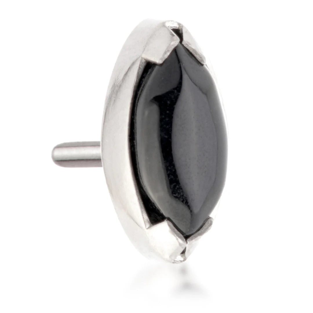 Ti Threadless Mini Black Marquise Attachment