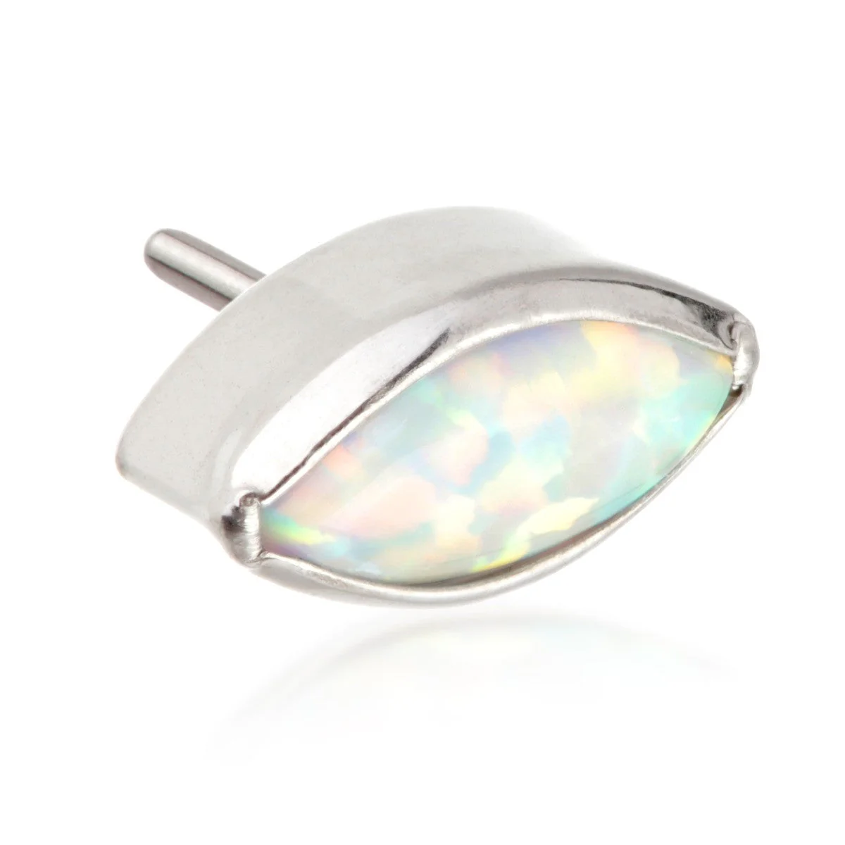 Ti Threadless Opal Bezel Marquise Attachment