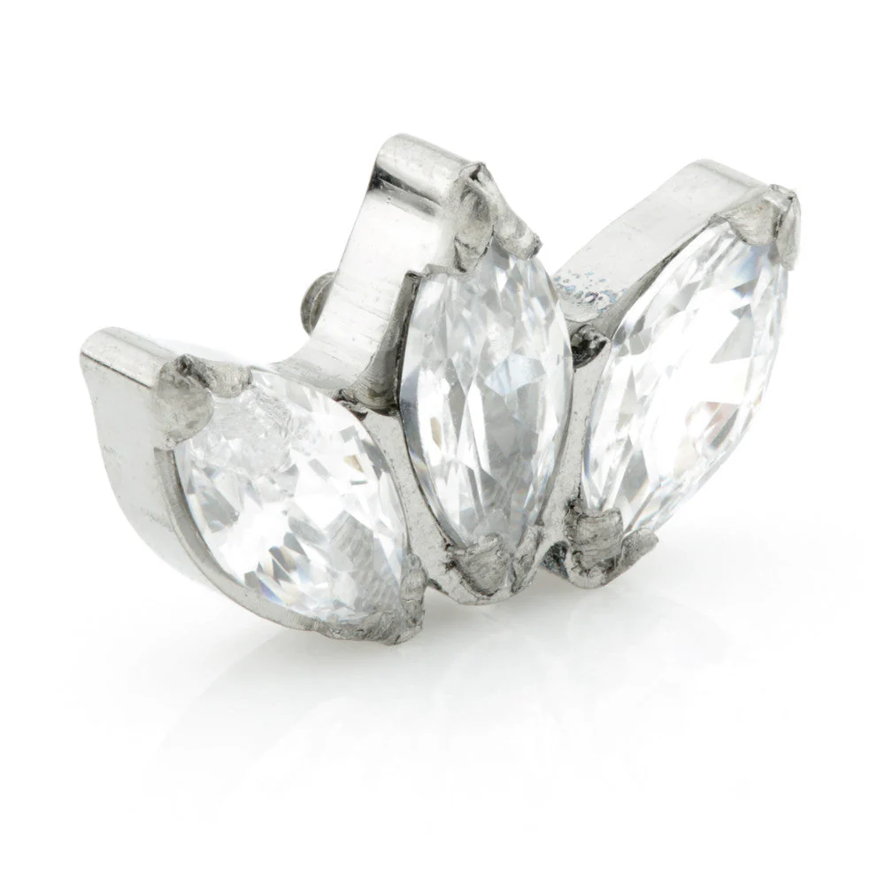 Ti Triple Gem Marquise Attachment
