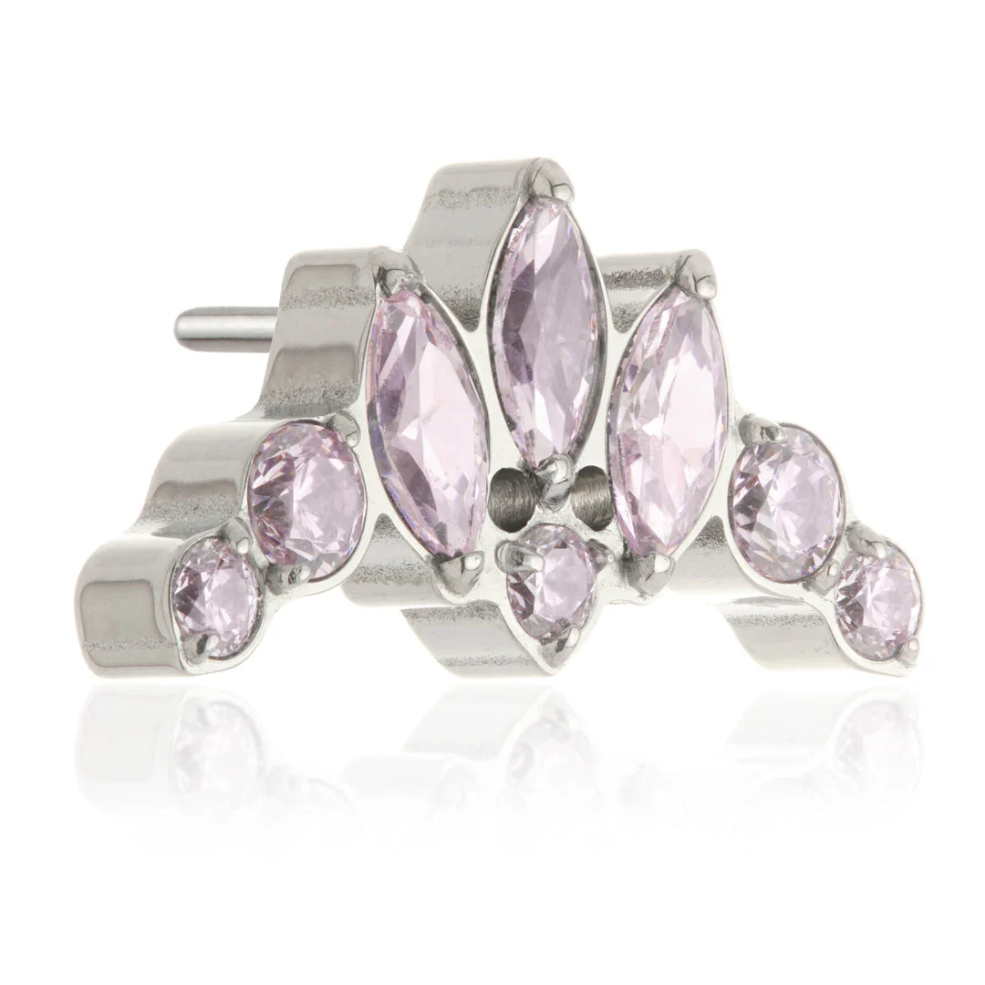 TiC Fleur De Lis Jewelled Threadless Attachment - Image 3