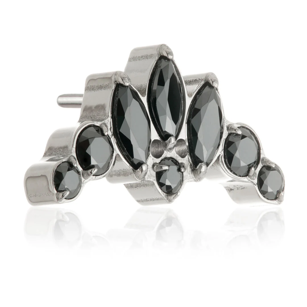 TiC Fleur De Lis Jewelled Threadless Attachment - Image 4