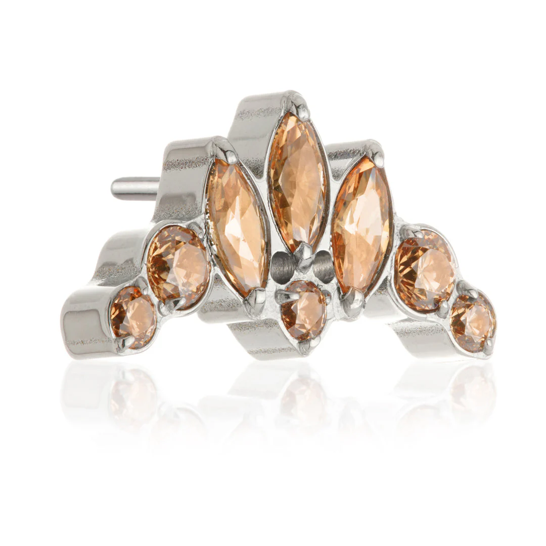 TiC Fleur De Lis Jewelled Threadless Attachment - Image 8