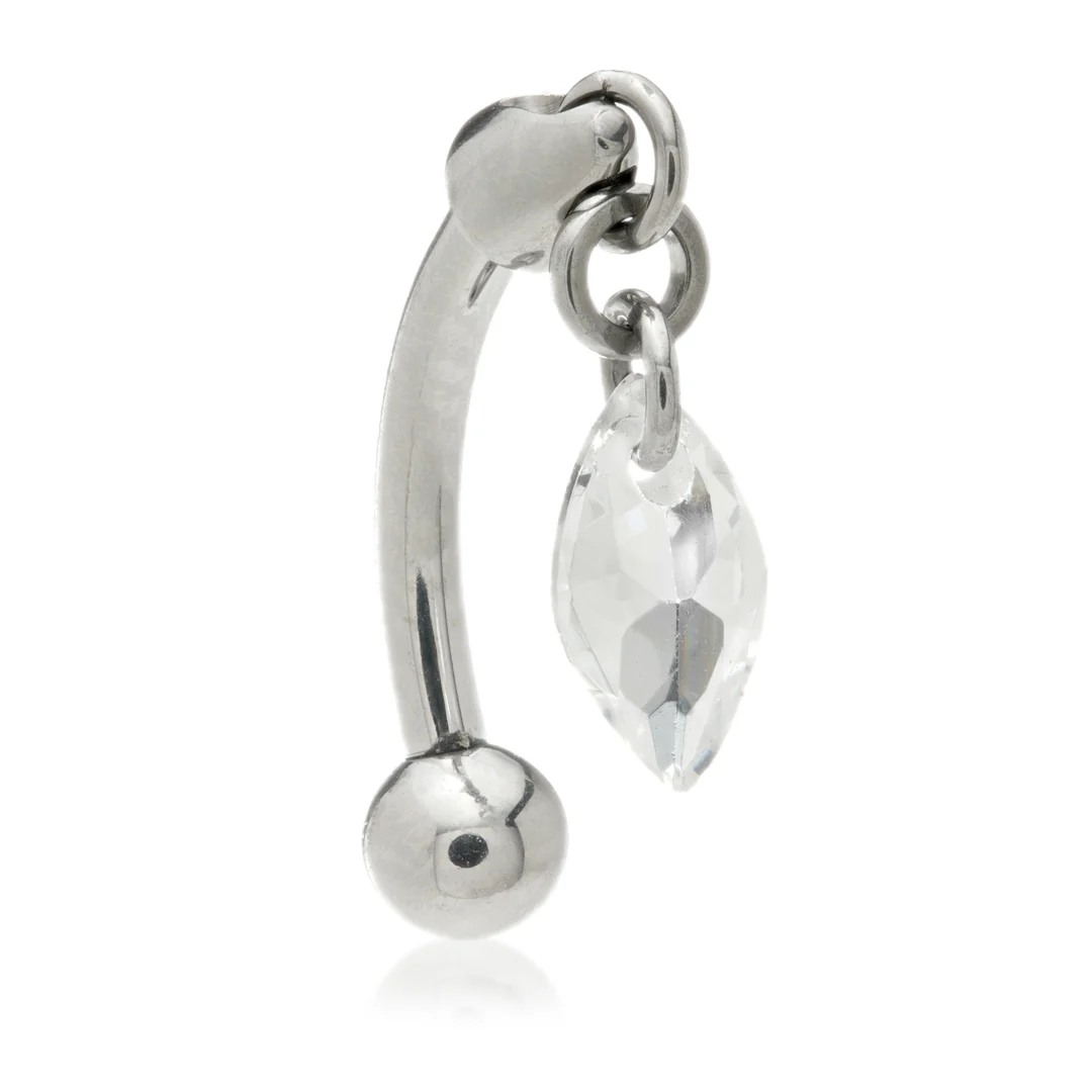 Tic Reversable Rook Bar with Crystal Marquise