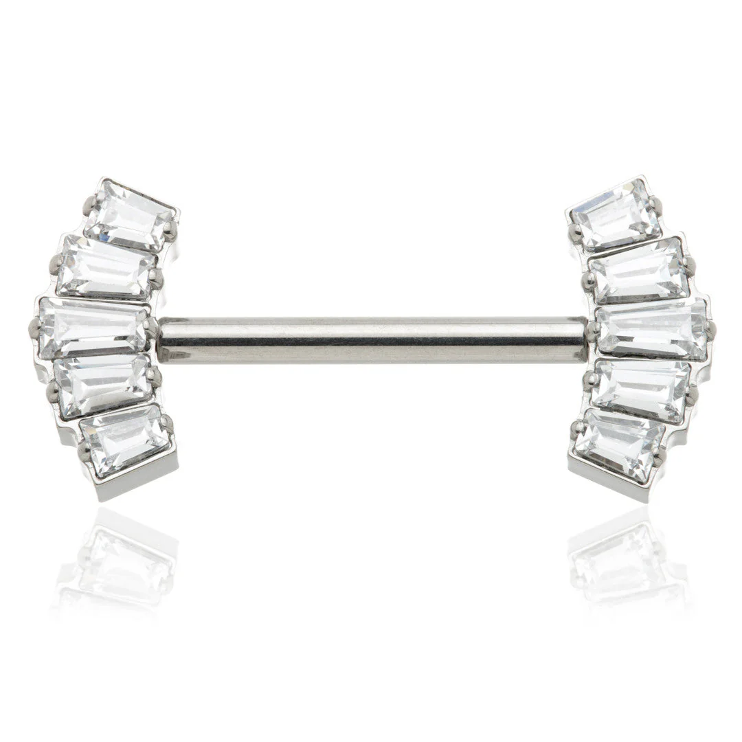 TiC Threadless Titanium 5 Baguette Nipple Bar