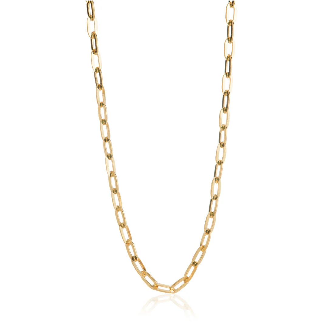 Tish Lyon Foratina Diamond Cut Chain 9ct Yellow Gold