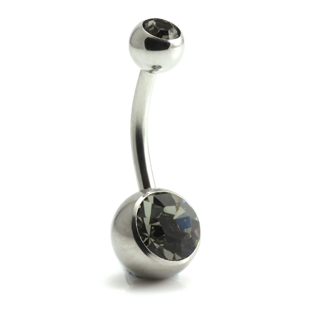 Titanium Baby External Thread Double Jewelled Navel - UK Made - Image 10