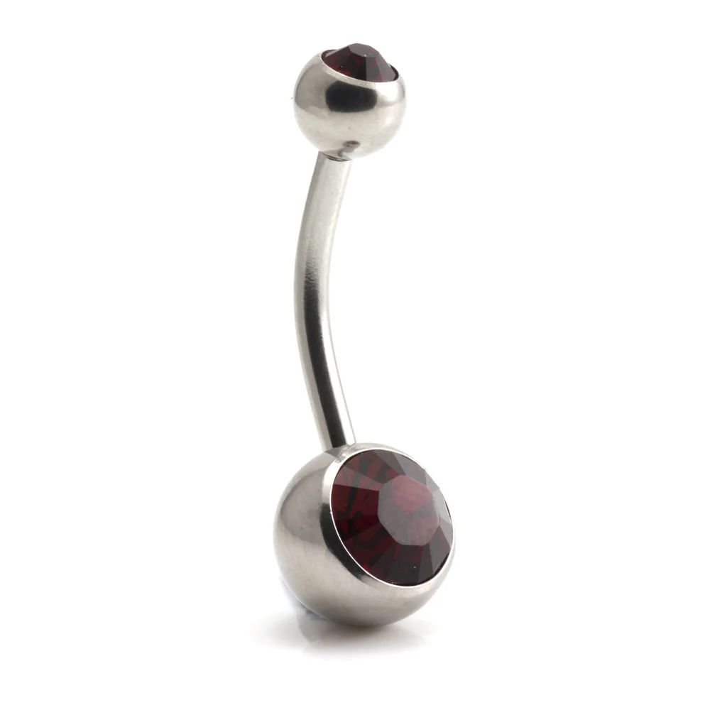 Titanium Baby External Thread Double Jewelled Navel - UK Made - Image 13