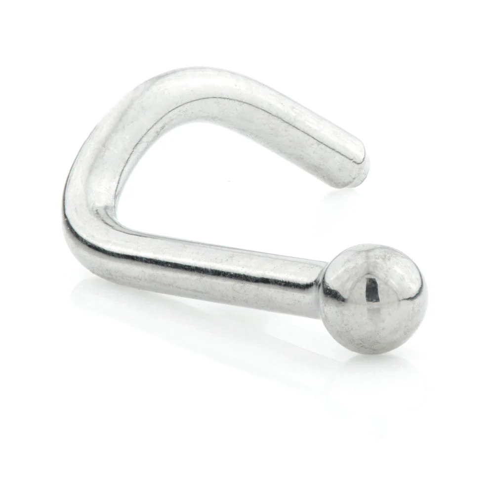 Titanium Ball Nose Stud Extra Long Length UK Made