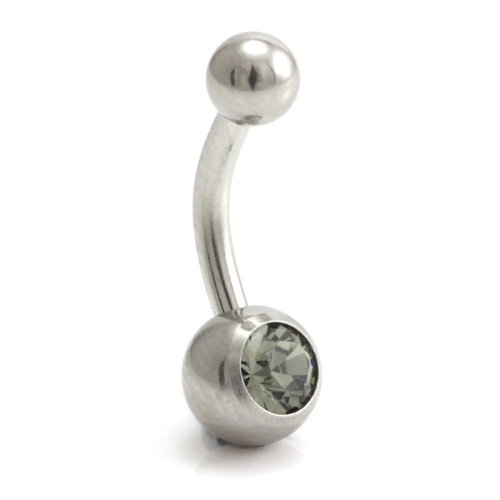 Titanium External Thread Baby Jewelled Navel - UK Made - Image 2