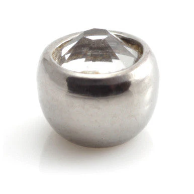 Titanium External Thread Gem Ball - DTB17