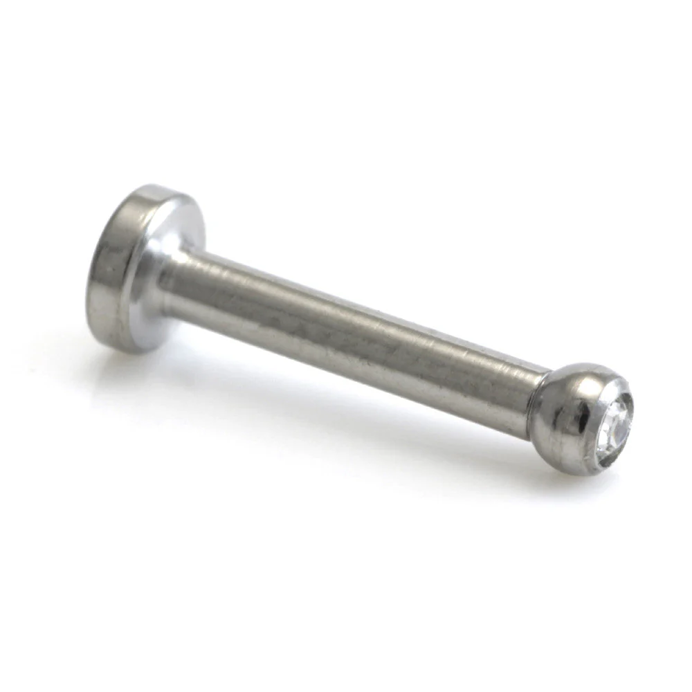 Titanium Internal Gem Ball Labret (1mm)