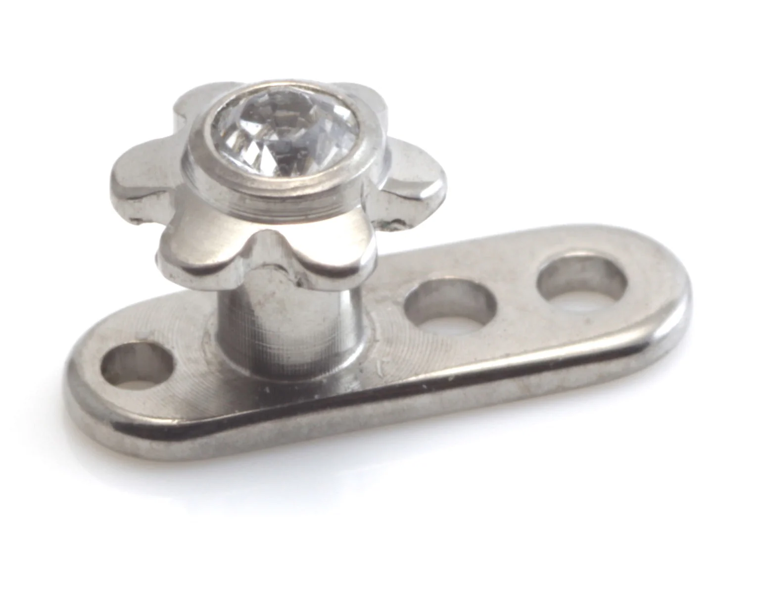 Titanium Internal Thread Anchor With Ti Gem Flower - Image 4