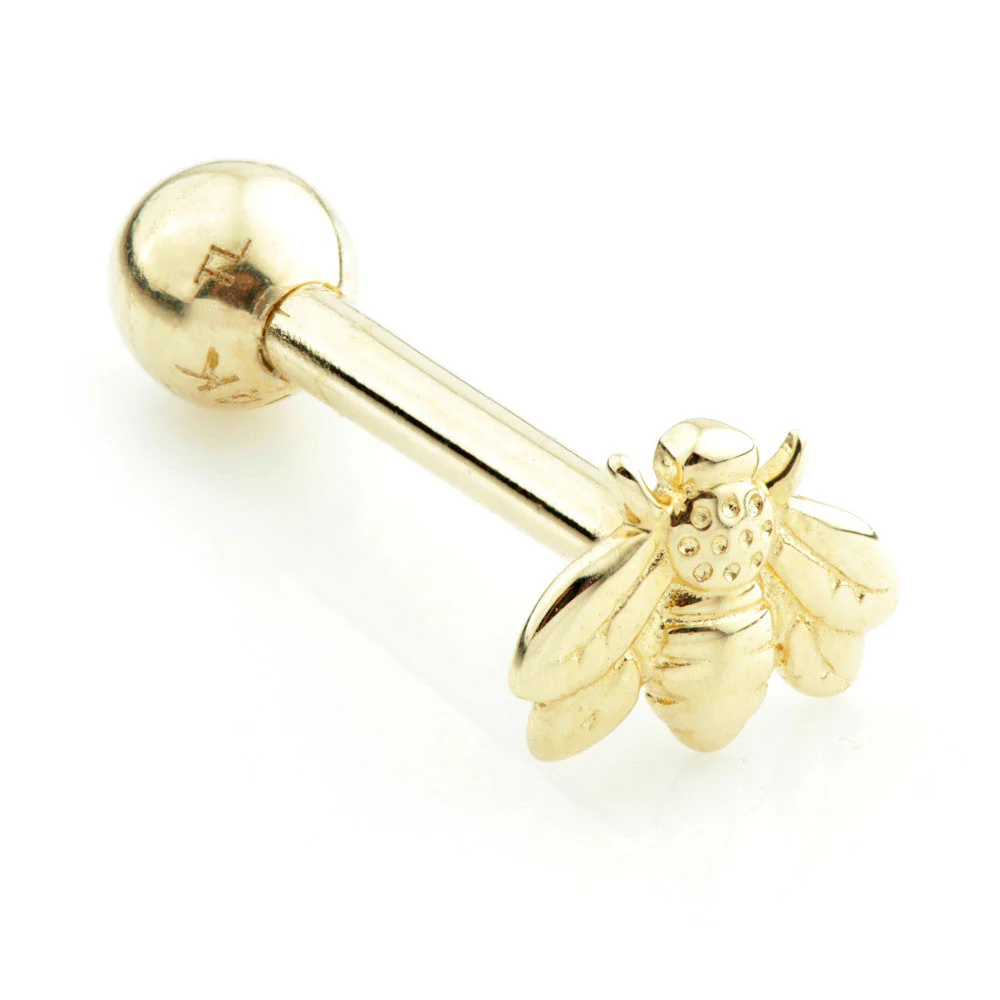 TL - 14 Carat Gold Bee Cartilage Bar