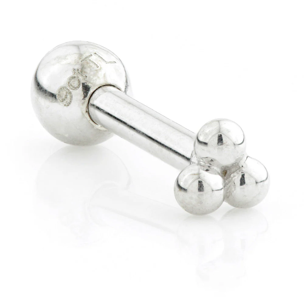 TL - 14 Carat Gold Tri Dot Cartilage Bar - Image 2