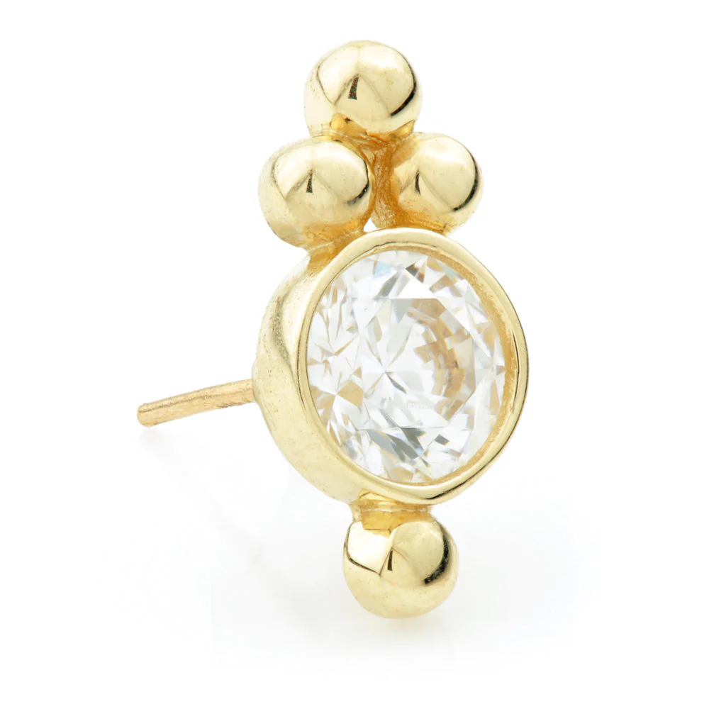 TL - 14ct Gold Caeli Cluster Threadless Attachment - Image 2