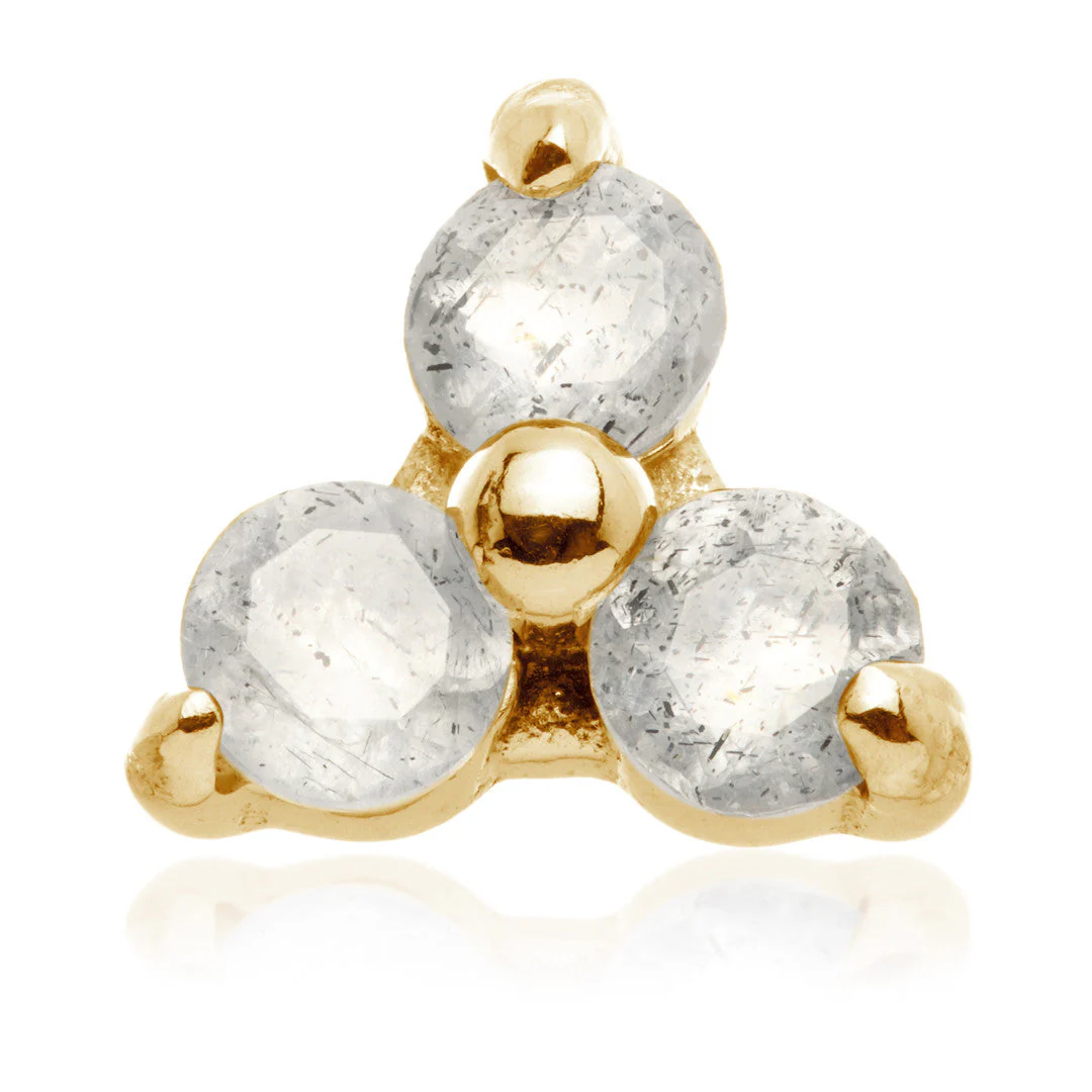 TL - 14ct Gold Internal Trinity Labradorite Attachment - Image 2