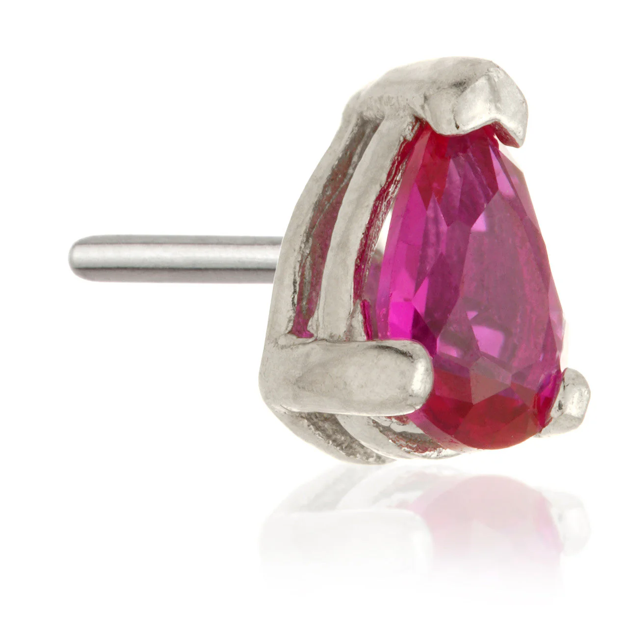 TL - 14ct Gold Threadless Teardrop Gem Pin Attachment - Image 13