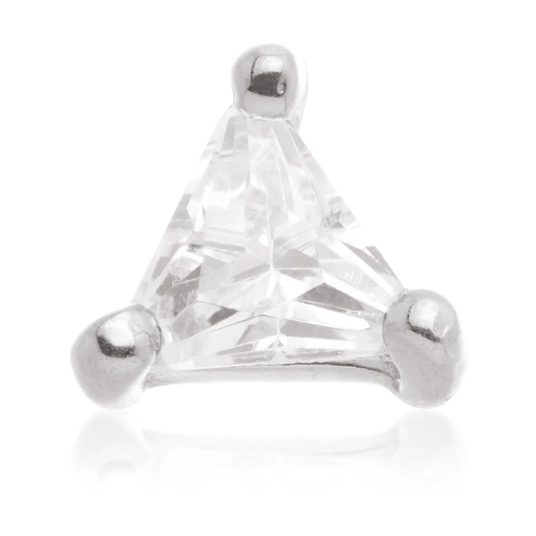 TL - 14ct Internal Gold Gem Triangle Attachment - Image 2
