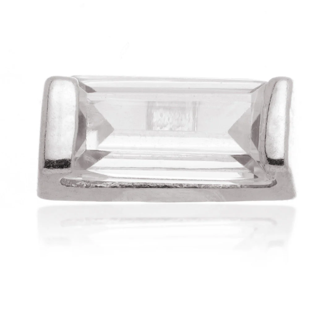 TL - 14ct Internal Gold Rectangle Gem Attachment