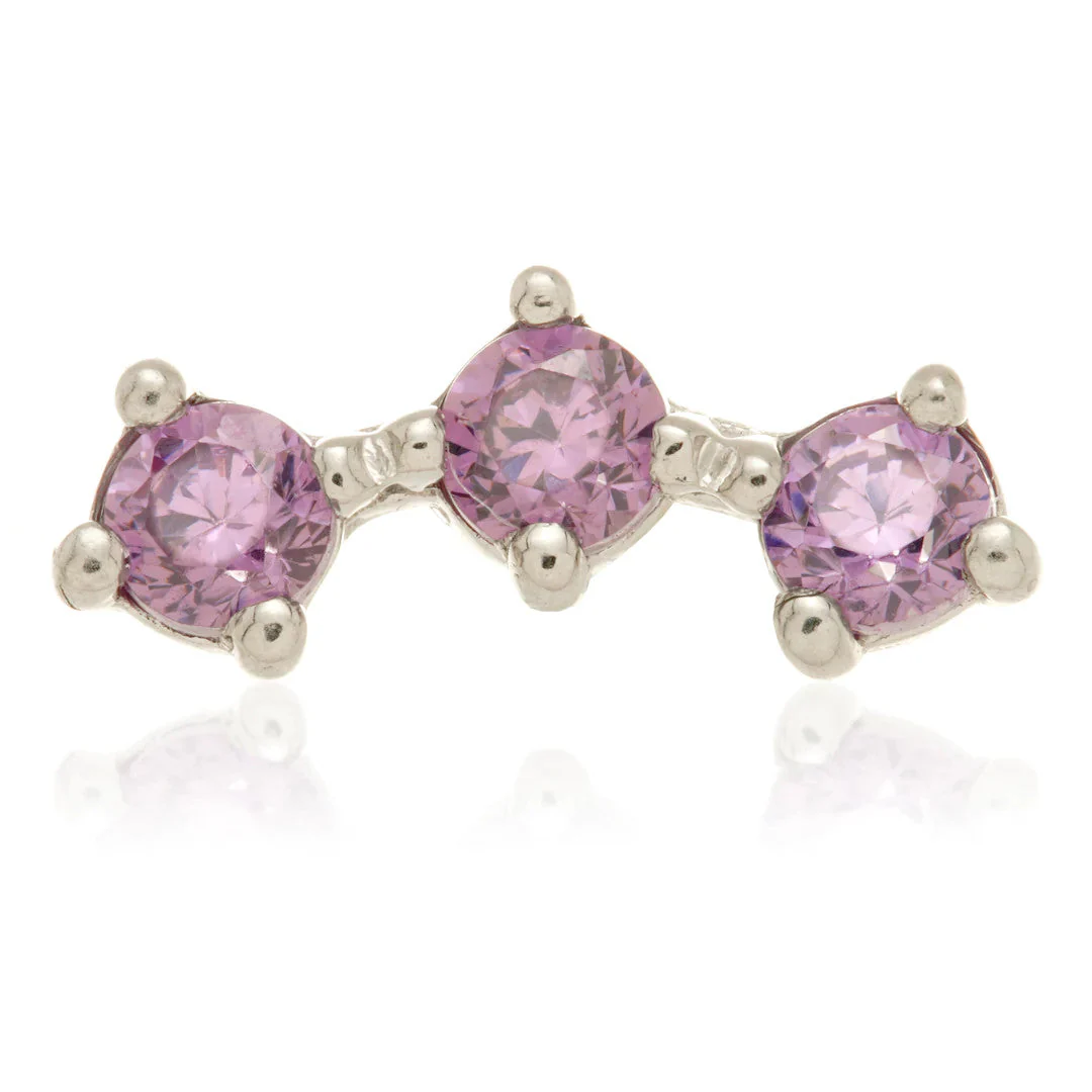TL - 14ct Internal Gold Triple Gem Attachment