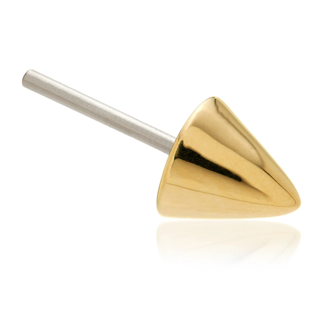 TL - 14ct Solid Gold Threadless Cone Attachment - Image 2
